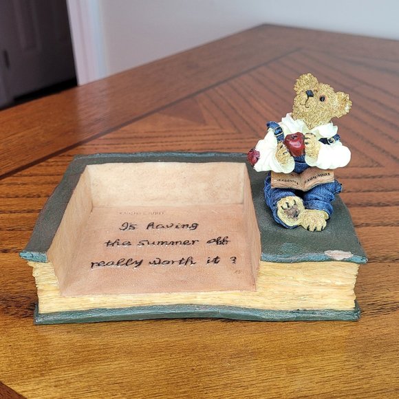 Boyds Bears Resin #4107 Notepad Holder "Make a Notation" - Picture 1 of 7